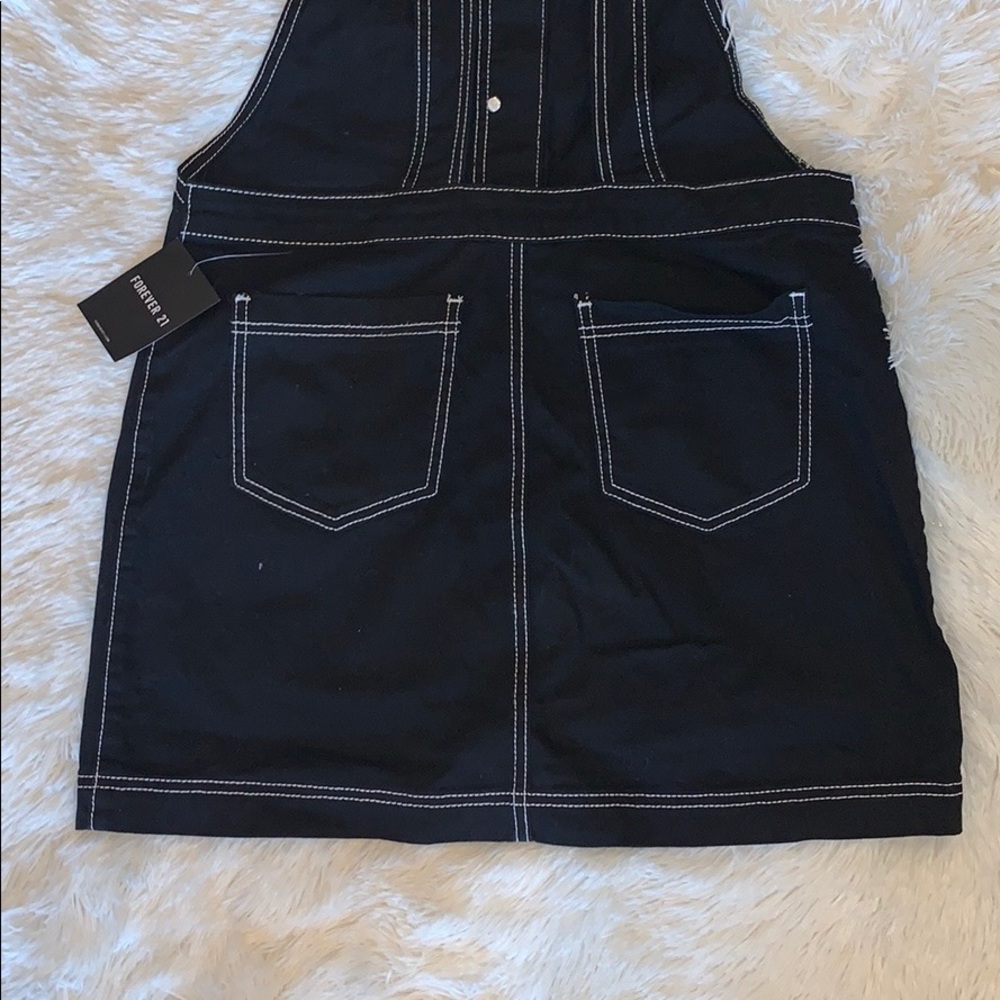 Woven Button-Front Overall Dress - Picture 5 of 8